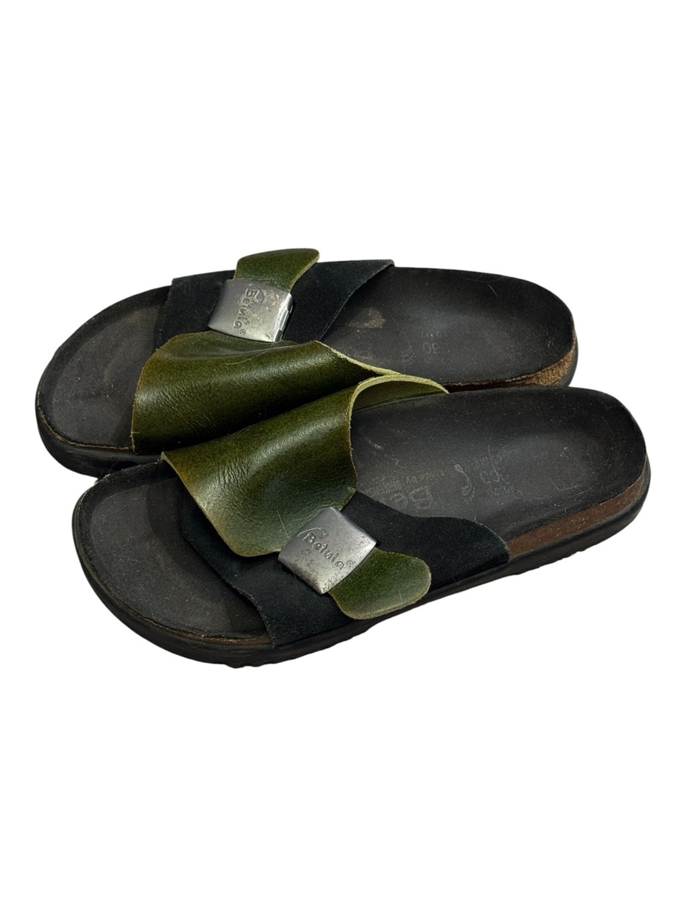 Vintage Betula Birkenstock Chunky Strap Slide Sandal Green Similar Madrid